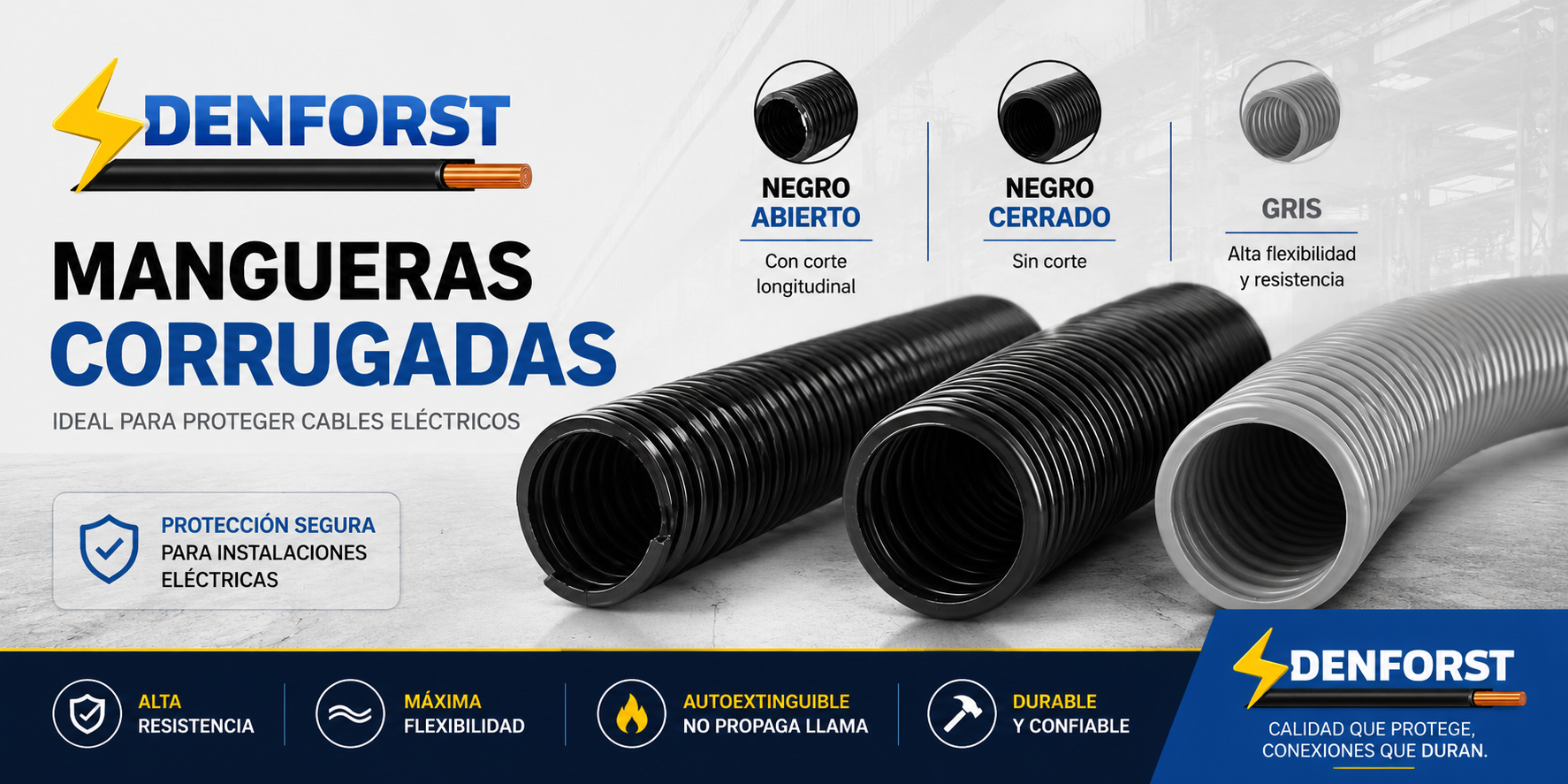 Corrugado PVC Gris