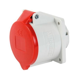 TOMA EMPOTRABLE 32AMP 3P+N+T 415V ROJO 6H IP44