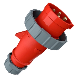 ENCHUFE 32AMP 3P+T 415V ROJO 6H IP67