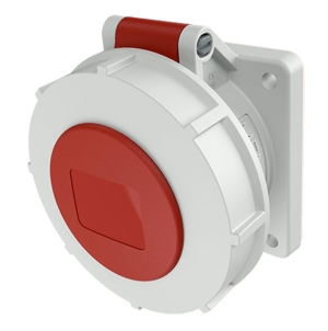 TOMA EMPOTRABLE 32AMP 3P+N+T 415V ROJO 6H IP67