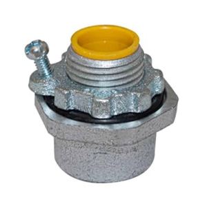 CONECTOR RIGID HUB 3/4″ HIERRO MALEABLE C/CONEXIÓN A TIERRA ELECTRO GALVANIZADO CON UL E317578