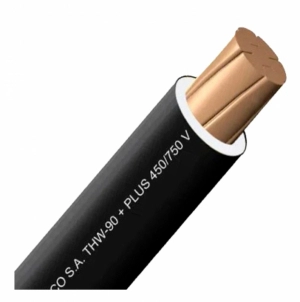 CABLE THW-90+PLUS 450/750V 10AWG NEGRO
